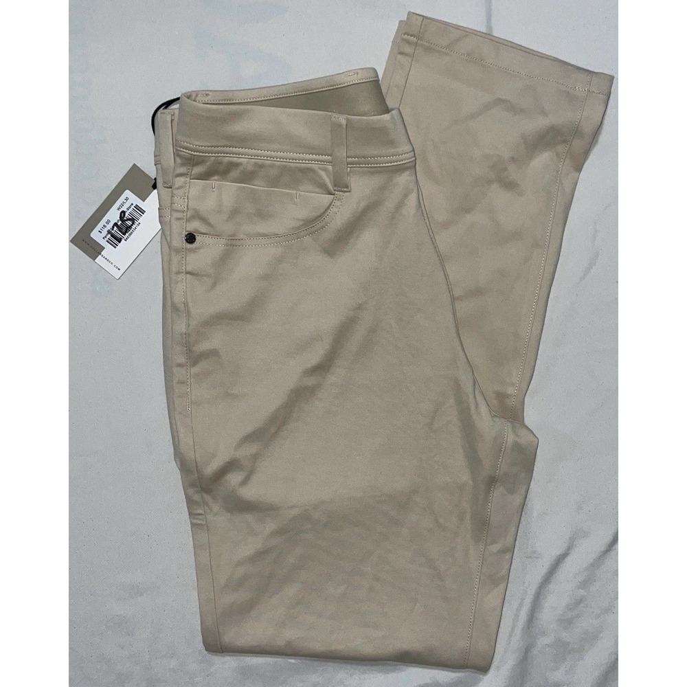 Collars and Co CEO Tech Pull On Pants Stone Khaki 32x30 Velocity Mens NEW